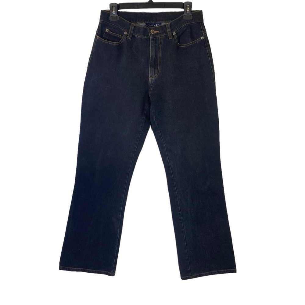 Denim&Co. Crosstretch women's size 6 black wash mid rise denim jeans